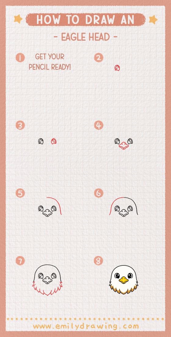 how to draw an eagle head pinterest pin